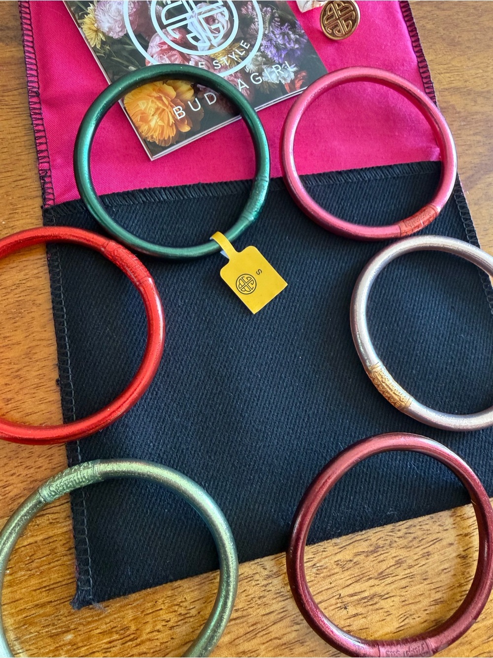 NWT BuDhaGirl Layover Stack All-Weather Bangle Set - Small - Picture 5 of 12